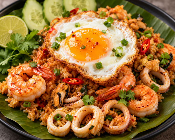 Tom Yum Seafood Fried Rice