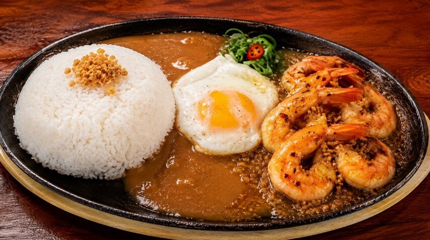 Sizzling Gambas with Rice