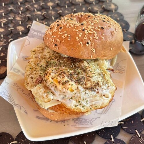 Breakfast Bagel Sandwich