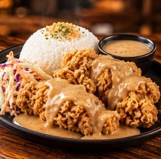 Classic Crispy Chicken w/ Gravy w/ Rice